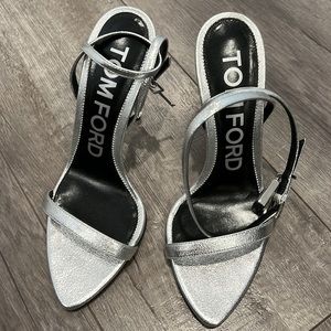 Tom Ford Silver Heels